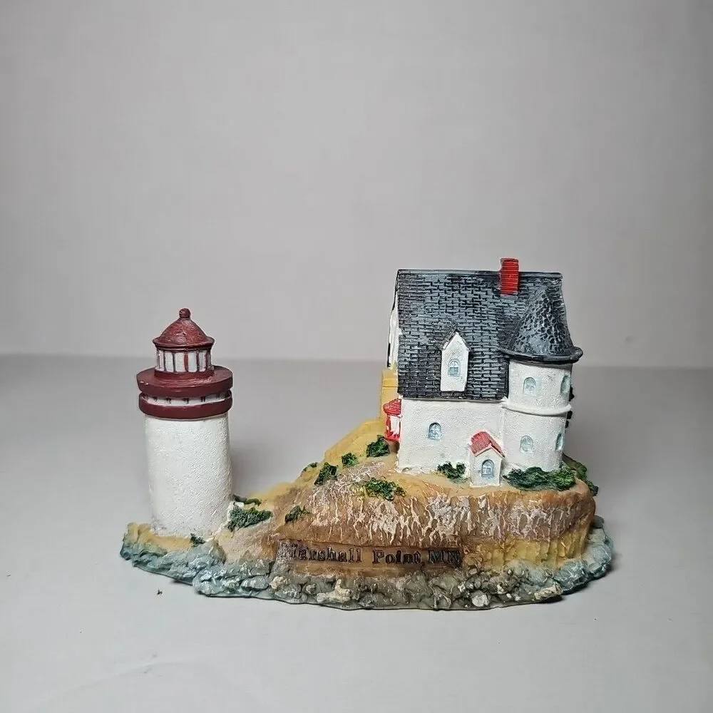 Lighthouse Collection Hand Painted Marshall Point Maine 4 Inch